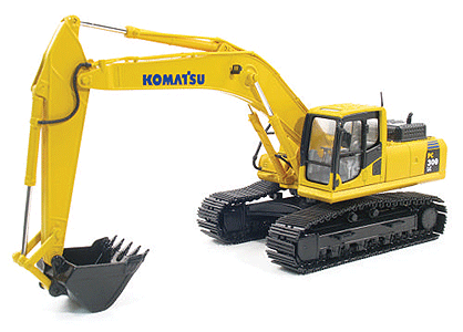 Construction Equipment - Komatsu (Die Cast Metal) -- PC300LC-8 Excavator