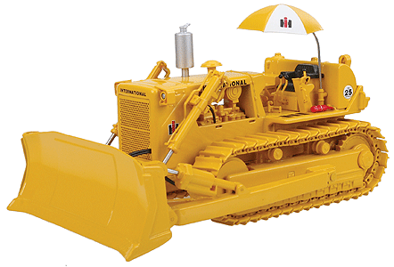 International Harvester TD-25 Dozer w/Umbrella & Hitch - Assembled -- Yellow