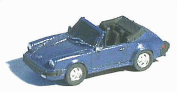 Automobiles Porsche (Unpainted Metal Kit) -- 911 2-Door Convertible/Roadster w/Top Down