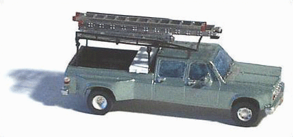 American Trucks - (Unpainted Metal Kit) -- Crew-Cab 1-Ton Pickup w/Accessories
