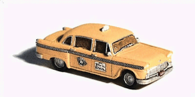 American Automobiles - Checker (Unpainted Metal Kit) -- Taxi Cab (Includes Decals)