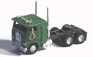 American Trucks - (Unpainted Metal Kit) -- 1975 Cabover Semi Tractor