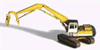 Logging Equipment (Unpainted Metal Kit) -- Komatsu Log Loader with Heel Bottom