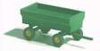 Farm Machinery (Unpainted Metal Kit) -- 1950s Forage Wagon