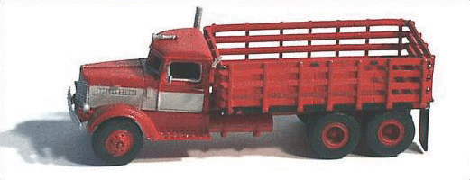 American Trucks - (Unpainted Metal Kit) -- 1939 334 Stake Truck