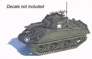 US & Allies WWII M4A3 Sherman Tank w/75mm Gun - Kit -- Unpainted