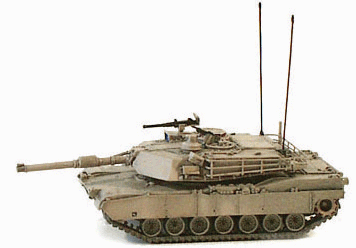 Military US & Allies (Modern) Heavy Tanks (Unpainted Metal Kit) -- M1A2 Abrams Main Battle Tank