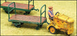 Clarkat Baggage Tug & Trailers - Cast-Metal Kit -- Unpainted