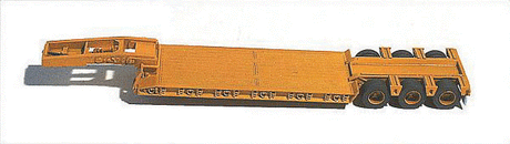Trailer (Unpainted Metal Kit) -- 50-Ton 3-Axle Low Boy