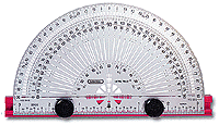 6" Flexible Ultra Rule Stainless Steel Rules -- Protractor