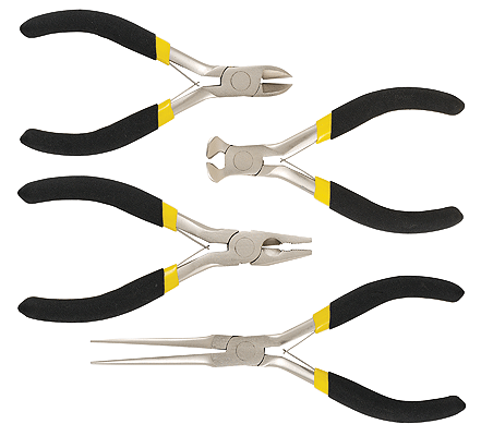 4-Piece Technician's Mini-Plier Set