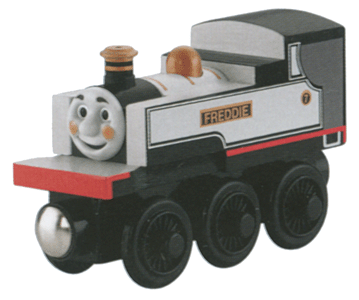 Fearless Freddie the Steam Locomotive - Thomas & Friends(TM) Wooden Railway -- Gray, White, Red