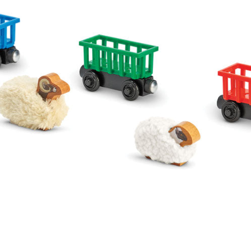 McColls Farm Animal Pack - Thomas & Friends(TM) Wooden Railway -- 3 Furry Animals & 3 Freight Cars