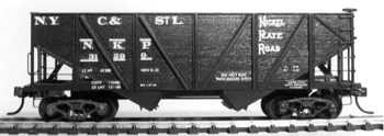 34' 50-Ton Two-Bay Hopper -- Nickel Plate Road