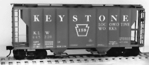 34' Covered Two-Bay Hopper -- 100-Ton (undecorated)