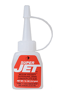 Super Jet(TM) Adhesive -- 1/2oz  14.8mL Bottle