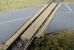 Straight Grade Crossing -- Kit - Fits Code 83 & 100 Rail pkg(2)