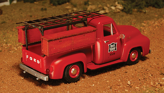 Utility Truck Bed - Kit (Laser-Cut Wood) -- Fits Athearn Ford F100 Pickup (sold separately)