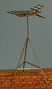 Rooftop Antenna pkg(4) - Kit (Laser-Cut Wood)