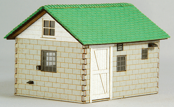 Milk House -- Kit - 2-9/16 x 1-15/16 x 1-5/8  6.5 x 4.9 x 4.1cm