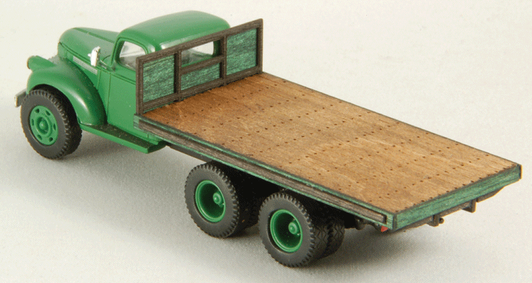 Flatbed Truck Body - Kit -- Fits Classic Metal Works 1941/46 Chevrolet Double Tandem Semi Tractor