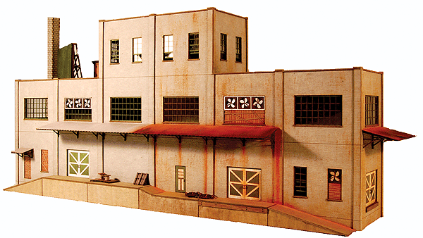 3-Story Concrete Industrial Backdrop - Cube Modular System -- Kit - 16-5/8 x 3-5/8 x 7-3/4"  42.2 x 9.2 x 19