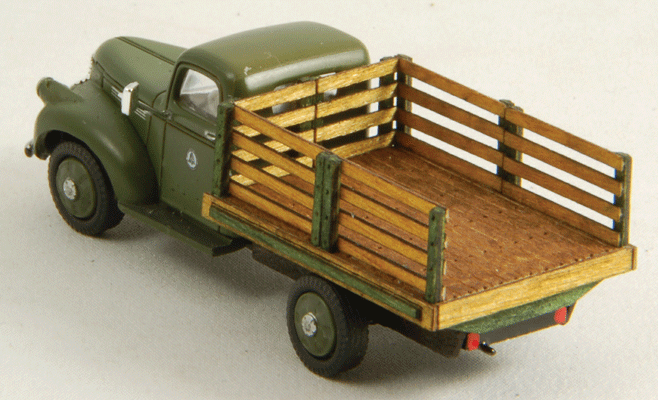 Stakebed Truck Body - Laser-Cut Wood Kit -- Fits Classic Metal Works 1941/46 Chevrolet Utility Truck