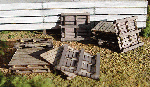 Pallets pkg(12) - Kit (Laser-Cut Wood)