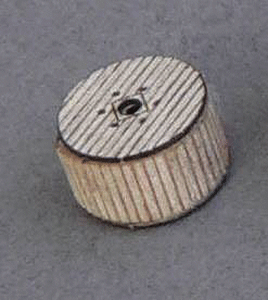 Cable Reel pkg(6) - Kit (Laser-Cut Wood) -- Covered - 1/4 x 7/16" Diameter-1