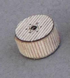 Cable Reel pkg(6) - Kit (Laser-Cut Wood) -- Covered - 1/4 x 7/16" Diameter-2
