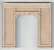 Single-Track Concrete Tunnel Portal - Laser-Cut Wood Kit -- 3 x 2-3/4 x 1/4"