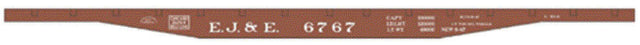 Railroad Decal Set pkg(6) -- Elgin, Joliet & Eastern 53'6" Flatcar