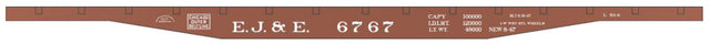 Railroad Decal Set -- Elgin, Joliet & Eastern 53'6" Flatcar