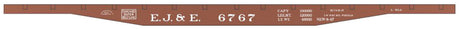 Railroad Decal Set -- Elgin, Joliet & Eastern 53'6" Flatcar