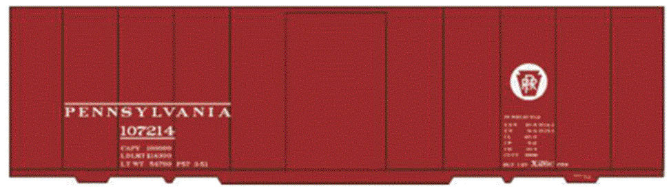 Railroad Decal Set -- Pennsylvania Railroad Class X-26C Boxcar