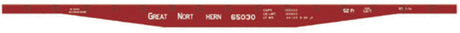 Railroad Decal Set 6 Pack -- Great Northern 53'6" 65000 Series Flatcar