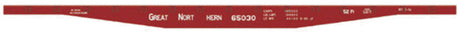 Railroad Decal Set -- Great Northern 53' 65000 Series Flatcar