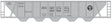 Railroad Decal Set -- Pennsylvania Railroad H32 Covered Hopper (gray Car w/Circle Keystone)