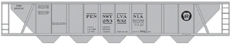 Railroad Decal Set -- Pennsylvania Railroad H32 Covered Hopper (gray Car w/Circle Keystone)