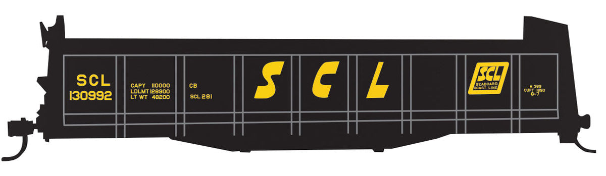 Railroad Decal Set -- Seaboard Coast Line Stump Car