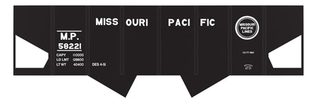 Railroad Decal Set -- Missouri Pacific USRA 2-Bay Hopper