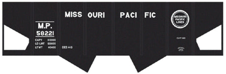 Railroad Decal Set -- Missouri Pacific USRA 2-Bay Hopper