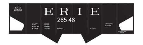 Railroad Decal Set -- Erie USRA 2-Bay Hopper