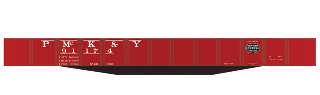 Railroad Decal Set -- Pittsburgh, McKees Rocks & Youghiogheny USRA 46' Gondola (black NYC System L