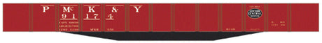 Railroad Decal Set -- Pittsburgh, McKees Rocks & Youghiogheny USRA 46' Gondola (black NYC System L