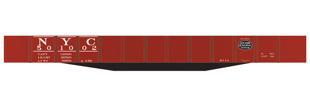 Railroad Decal Set -- New York Central USRA 46' Gondola (black NYC System Logo)