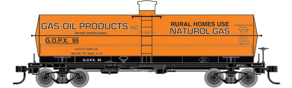 Railroad Decal Set 6-Pack -- Gas-Oil Products GOPX 8,000-Gallon LPG Tank Car