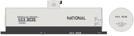 Railroad Decal Set -- National Oil Co. NOX 8,000-Gallon Tank Car