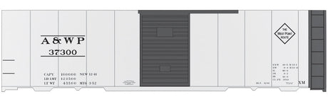 Railroad Decal Set -- Atlanta & West Point 40' Steel Single-Door Boxcar (silver Car)