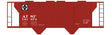Railroad Decal Set -- Santa Fe Class GA-67 2-Bay Covered Hopper